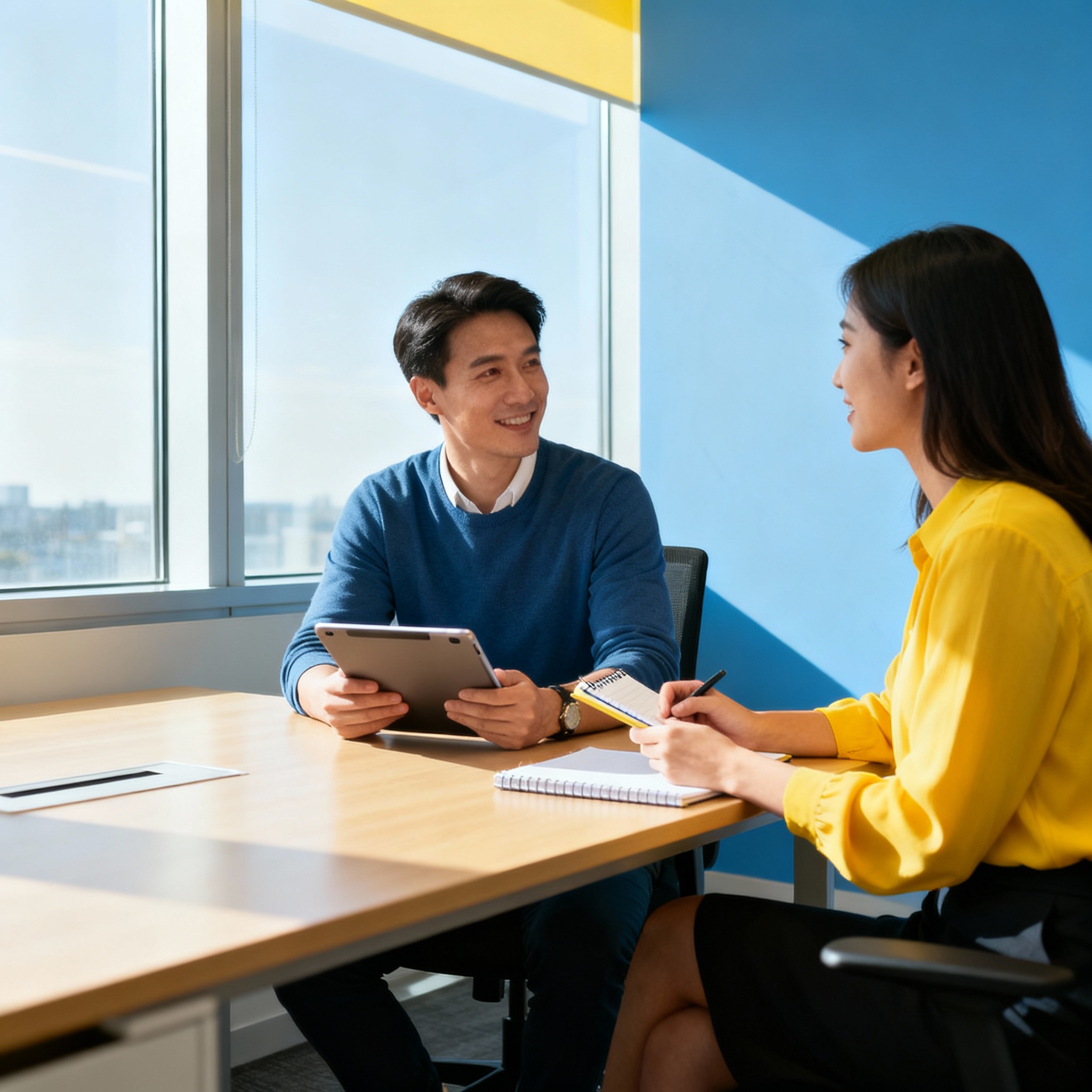 サポートする女性スタッフのイメージ